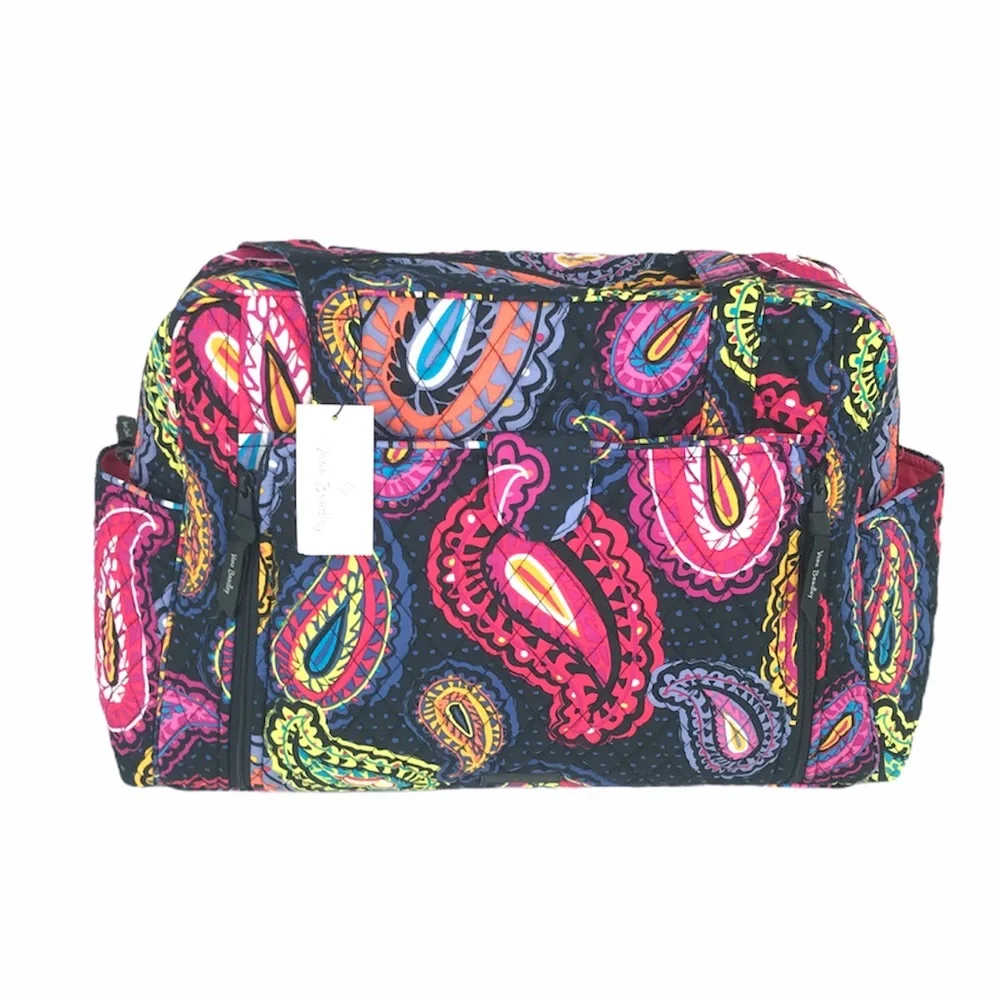 Vera Bradley Twilight Paisley Baby Bag Pink Black